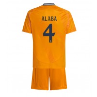 Real Madrid David Alaba #4 Auswärts Trikotsatz Kinder 2024-25 Kurzarm (+ Kurze Hosen)